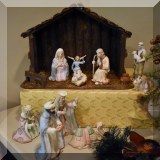 D93. The Christopher Collection ceramic nativity set by Lefton China. - $50 